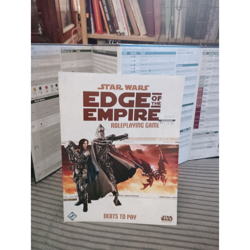 Star Wars Edge of the Empire RPG Star Wars edge of empire Dm screen Debts to pay